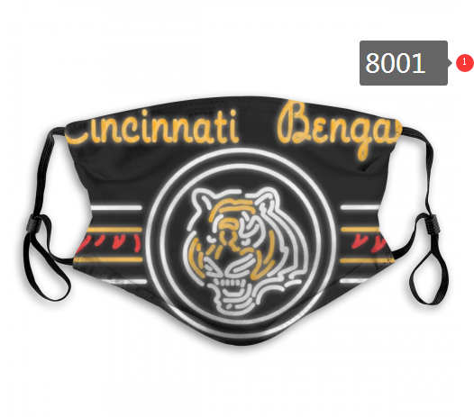 NFL 2020 Cincinnati Bengals  Dust mask with filter->nfl dust mask->Sports Accessory